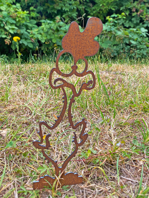 4 Funny Chickens - Metal Sculpture